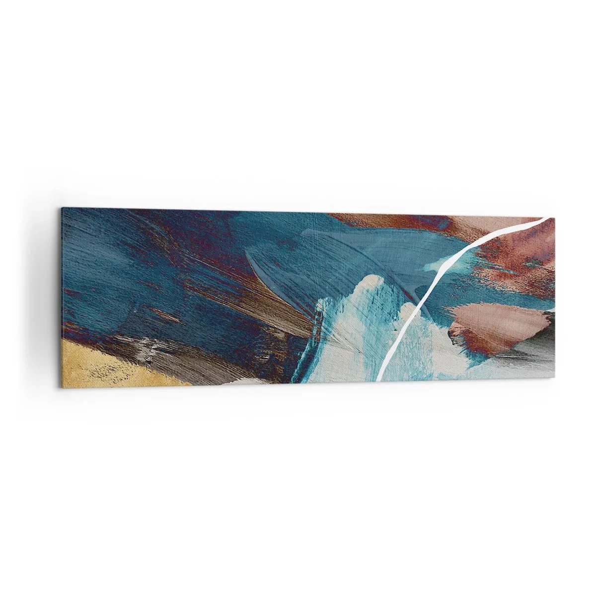 Canvastavla - Bild på duk - Med styrka och energi - 160x50 cm