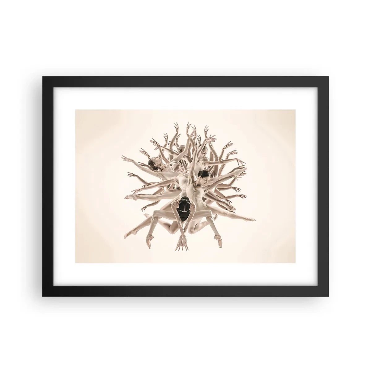 Affisch i svart ram - Blommar i dansen - 40x30 cm