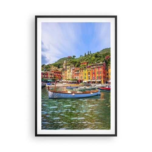 Affisch i svart ram - Italiensk förmiddag - 61x91 cm