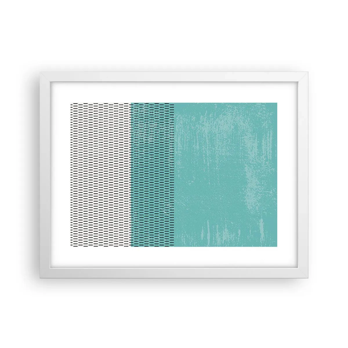 Affisch i vit ram - Balanserad komposition - 40x30 cm