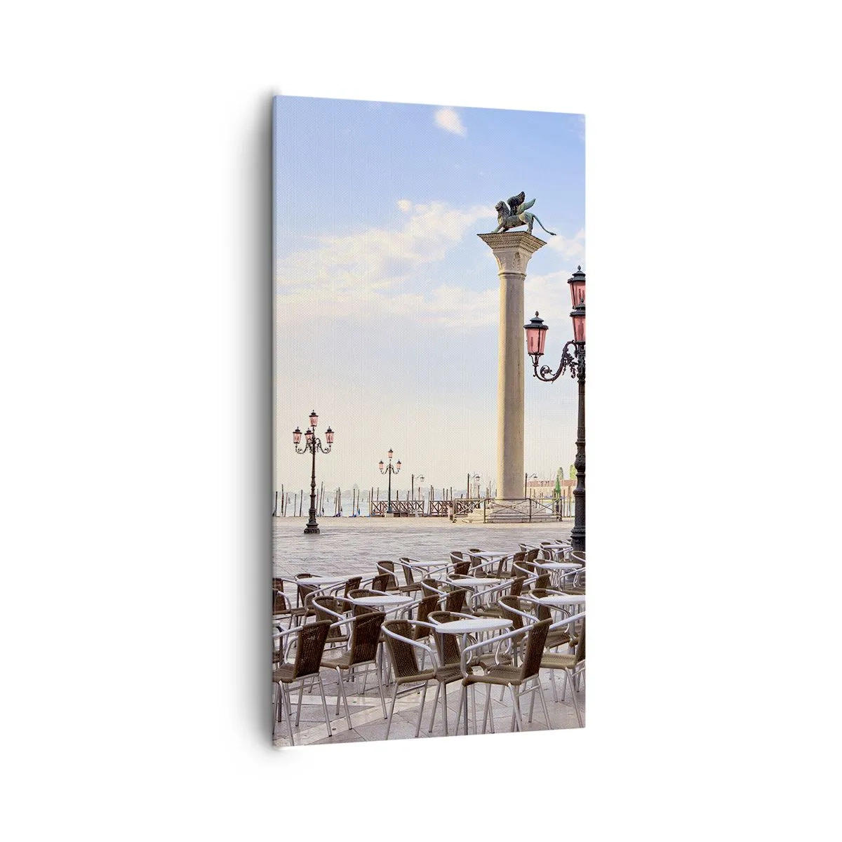 Canvastavla - Bild på duk - Välkommen, allt är färdigt - 65x120 cm