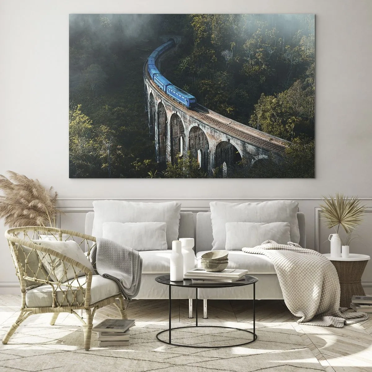 Glastavla - Bild på glas - Attraktion till naturen - 120x80 cm