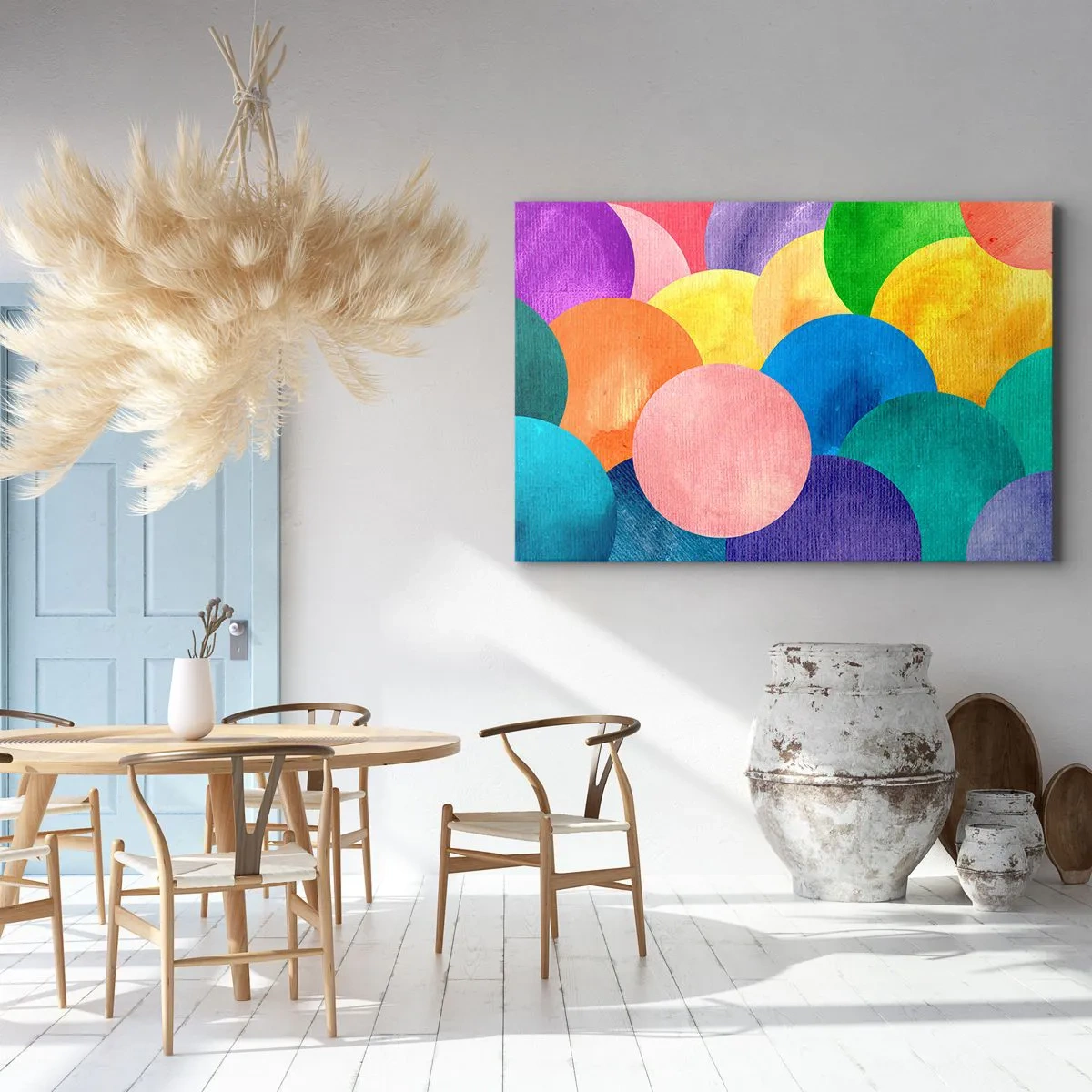 Canvastavla - Bild på duk - Full av liv - 100x70 cm