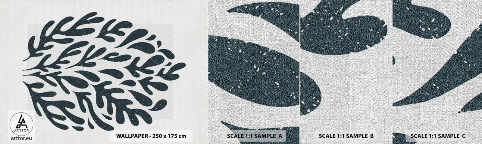 Provbit av fototapet Premium Canvas - Naturens former - Boho, Minimalistisk, Modern - 100x30 cm