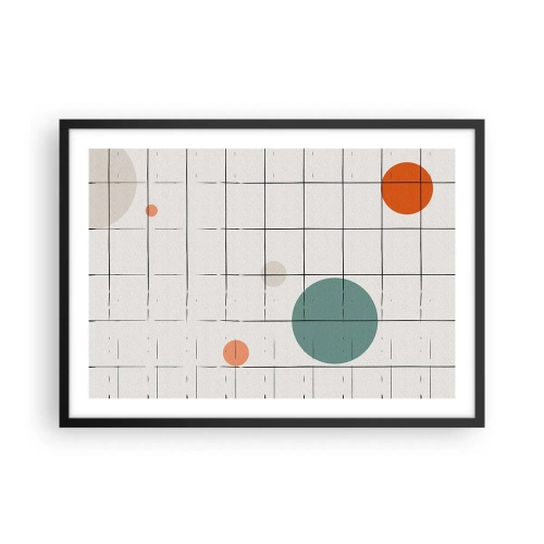 Affisch i svart ram - Fångade. Vi eller de? - 70x50 cm