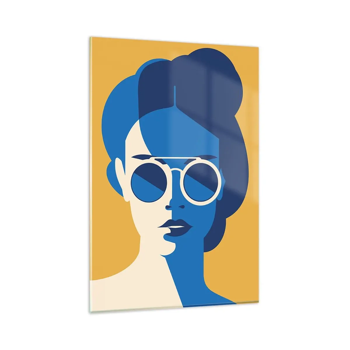 Glastavla - Bild på glas - Semesterlook - 80x120 cm