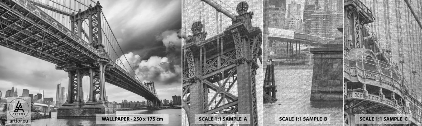 Provbit av fototapet Premium Canvas - Till stadens hjärta - New York, Stad, Manhattan - 100x30 cm