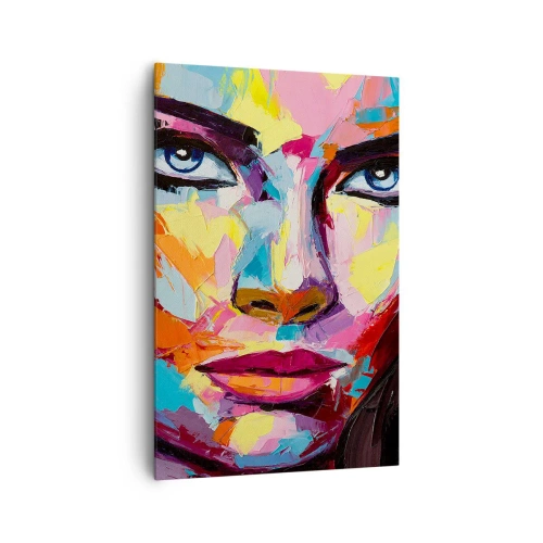Canvastavla - Bild på duk - Själen är också färgglad - 80x120 cm