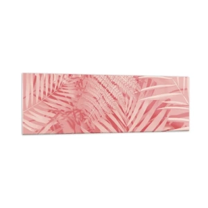 Glastavla - Bild på glas - Rosa koncept - 160x50 cm