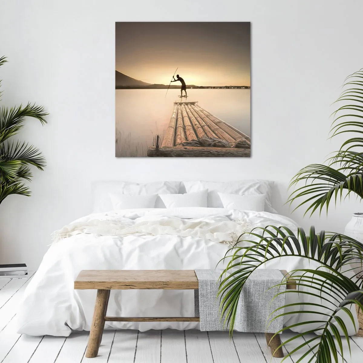 Canvastavla - Bild på duk - Före avkoppling - 70x70 cm