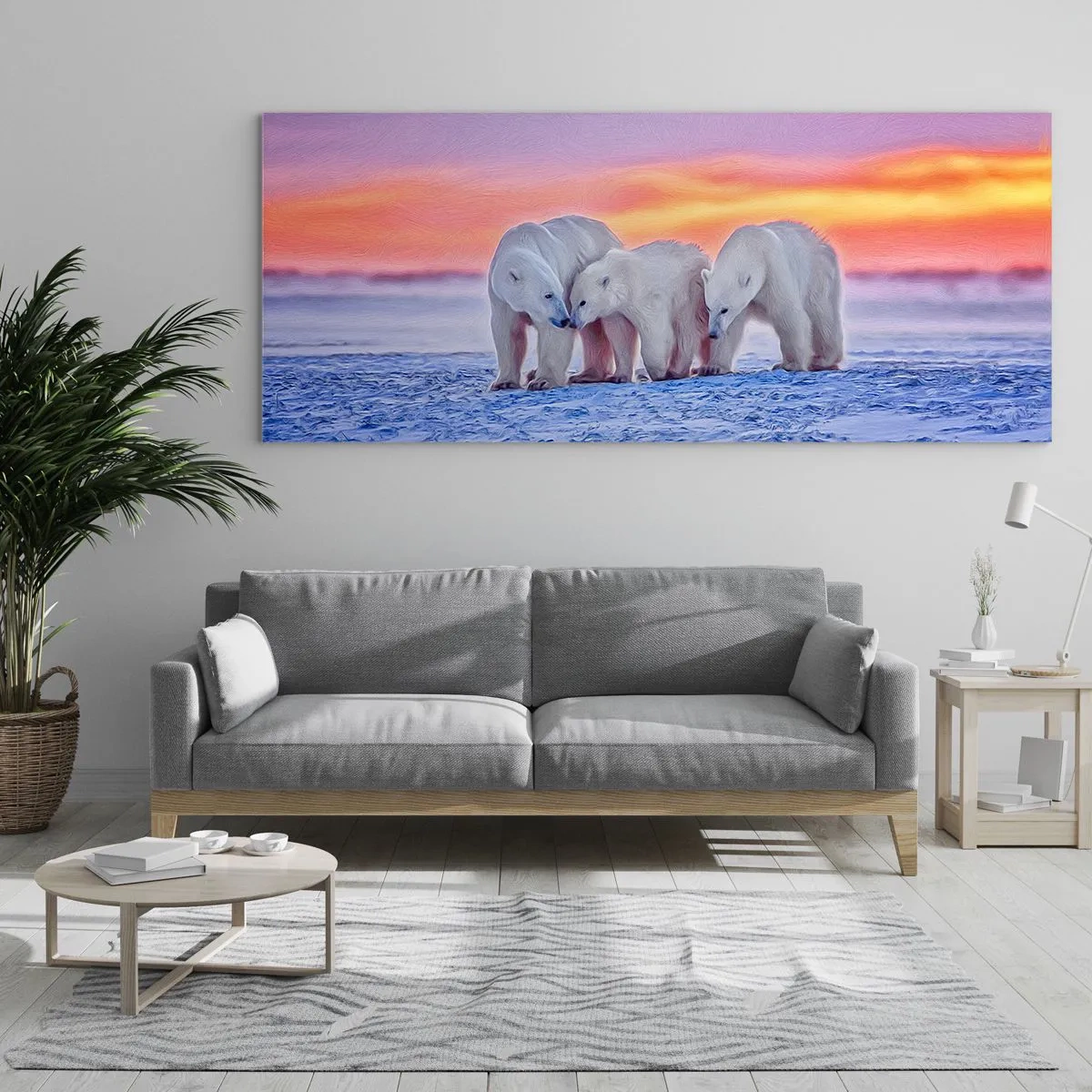Glastavla - Bild på glas - Det räcker med familjevärme - 160x50 cm