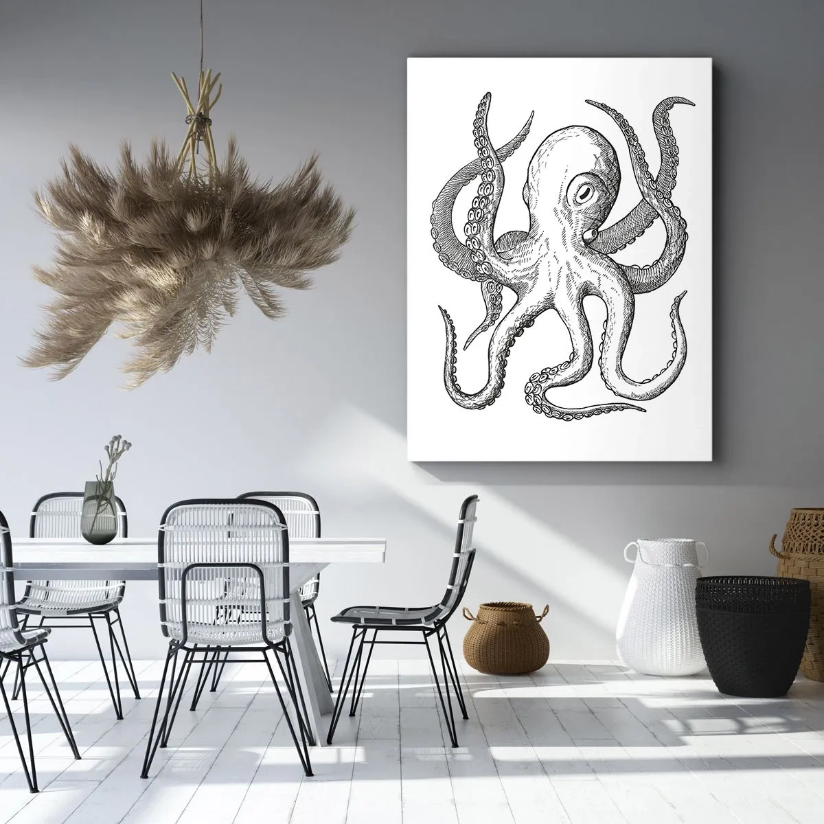Canvastavla - Bild på duk - Dansar med vågorna - 50x70 cm