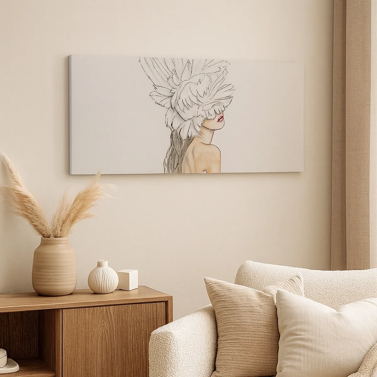 Canvastavla - Bild på duk - Krönt skönhet - 30x30 cm