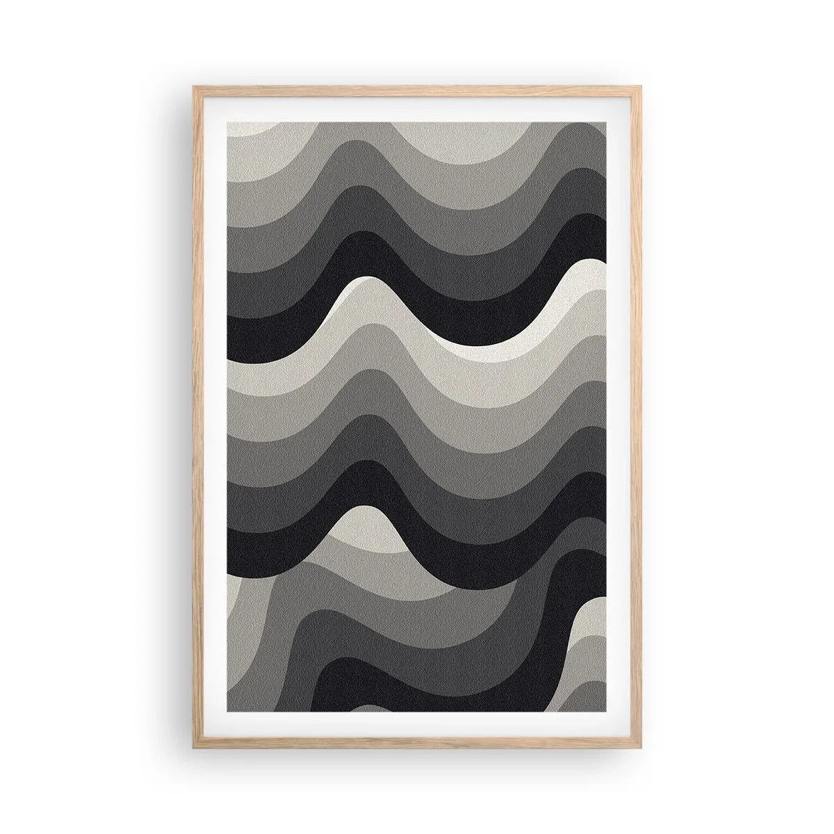 Affisch i ram av ljusek - Våg efter våg - 61x91 cm