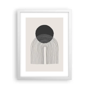 Affisch i vit ram - Darr och säkerhet - 30x40 cm