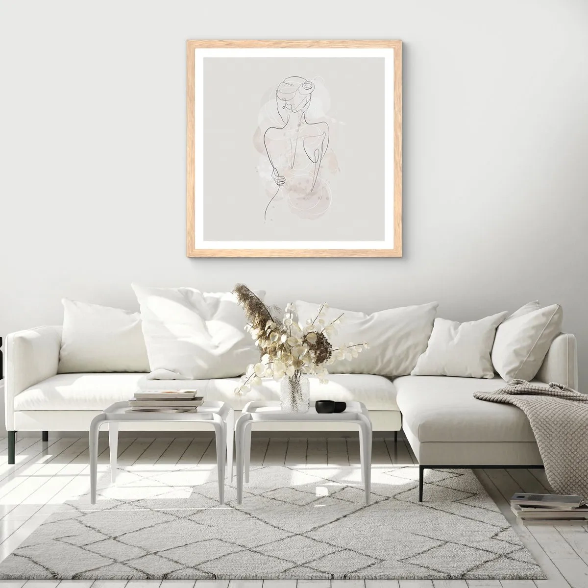 Affisch i ram av ljusek - Som ett känsligt instrument - 40x40 cm