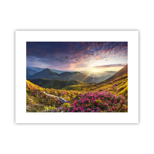 Affisch - Fjällmorgonens fräschhet - 40x30 cm