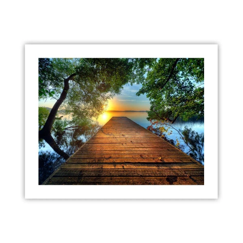 Affisch - Sakta ner, sätt dig - 50x40 cm