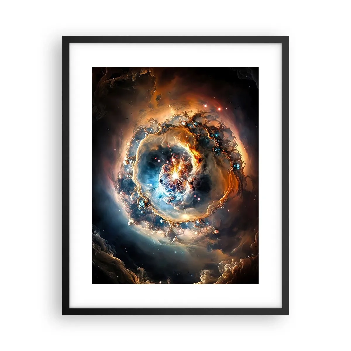 Affisch i svart ram - Början - 40x50 cm