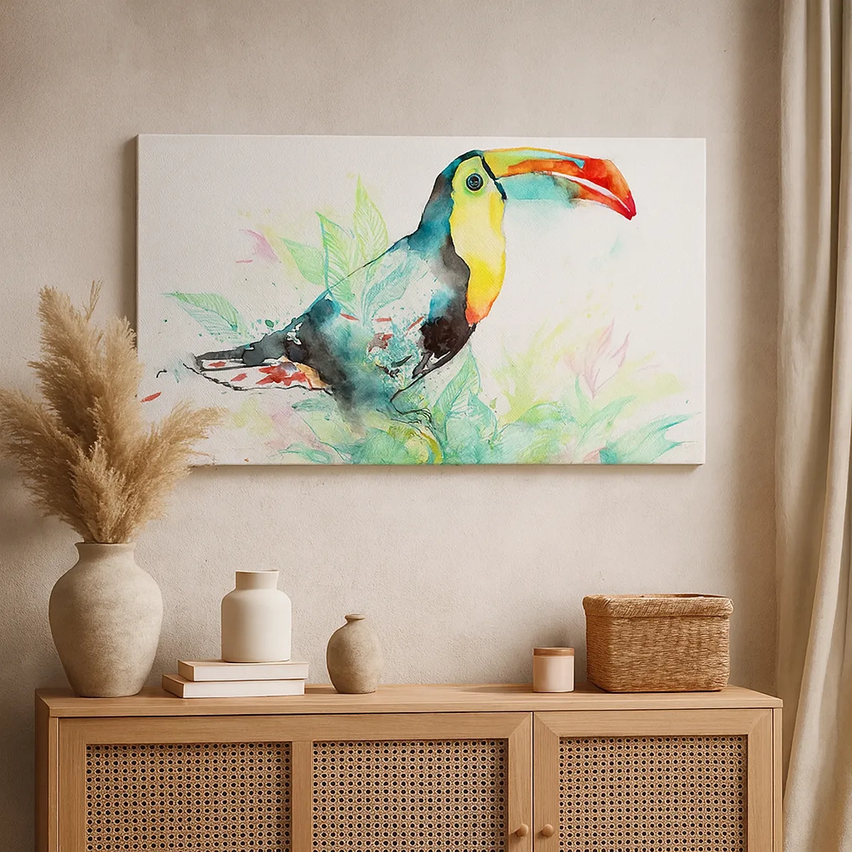 Canvastavla - Bild på duk - Färgglad som Sydamerika - 30x30 cm