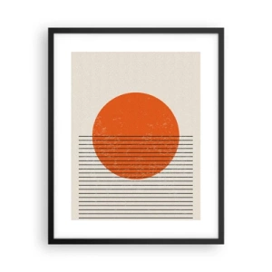 Affisch i svart ram - Alltid solen - 40x50 cm