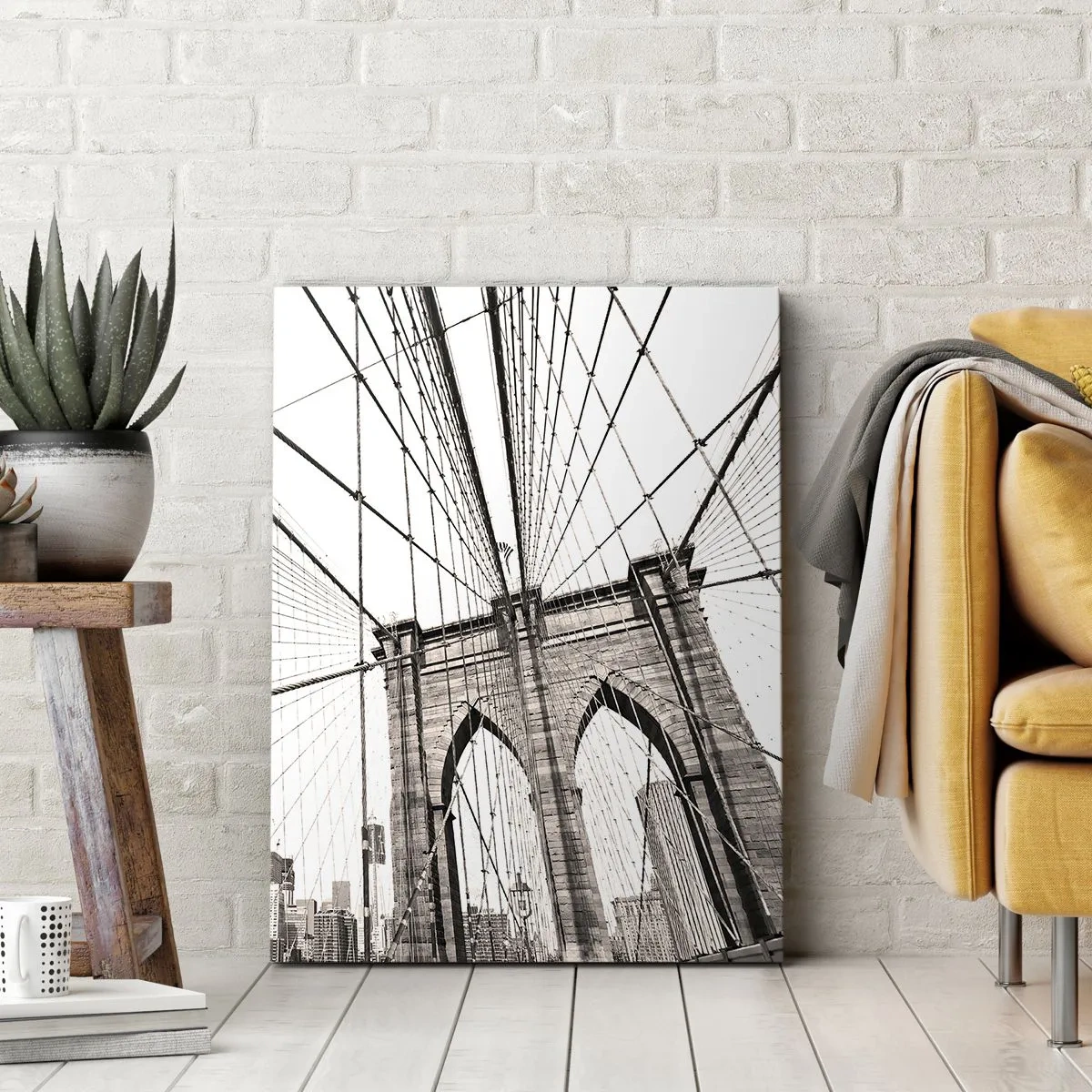 Canvastavla - Bild på duk - Domkyrkan i New York - 50x70 cm
