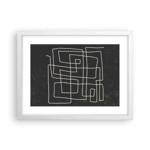 Affisch i vit ram - Inte så enkelt - 40x30 cm