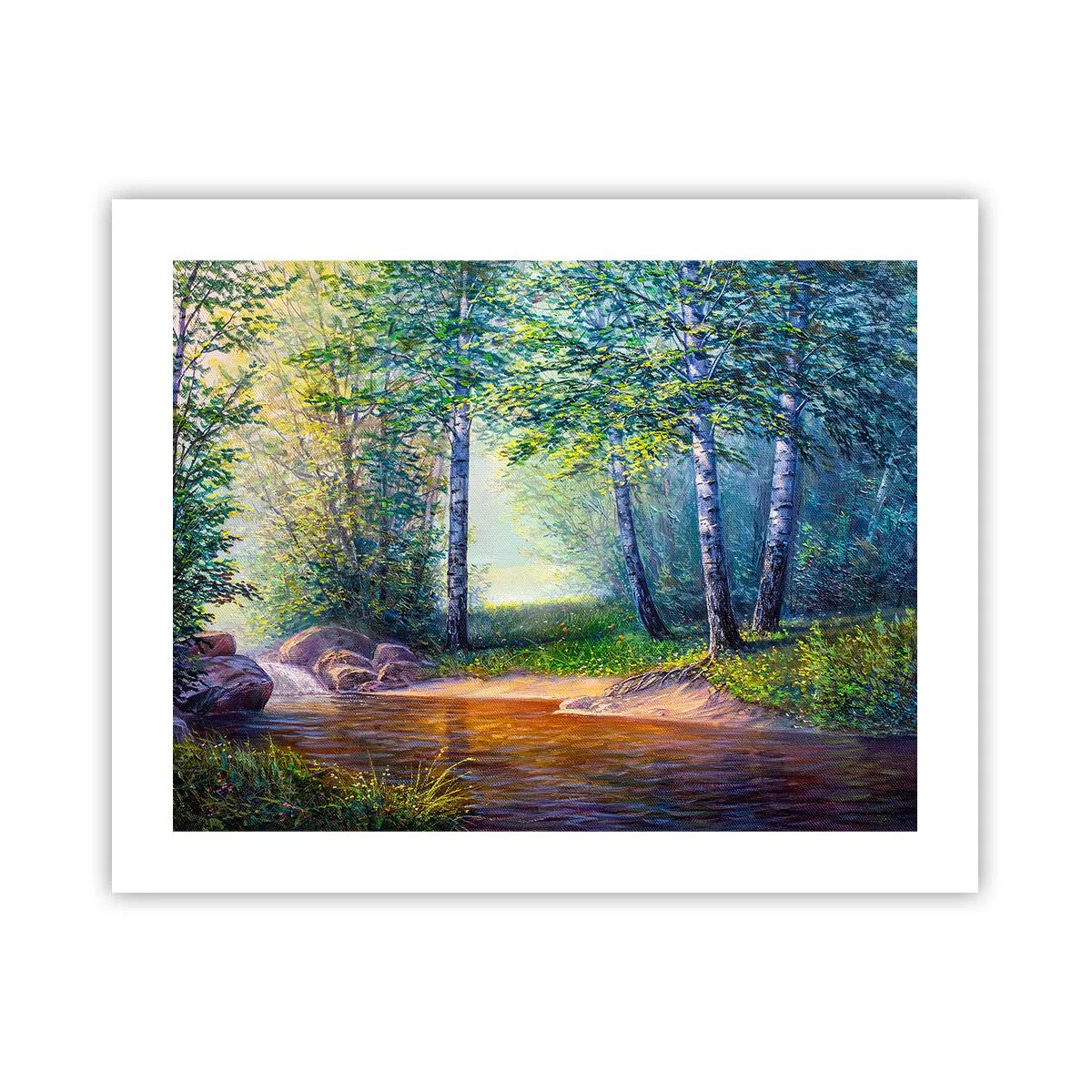Affisch - Idyllisk vy - 50x40 cm
