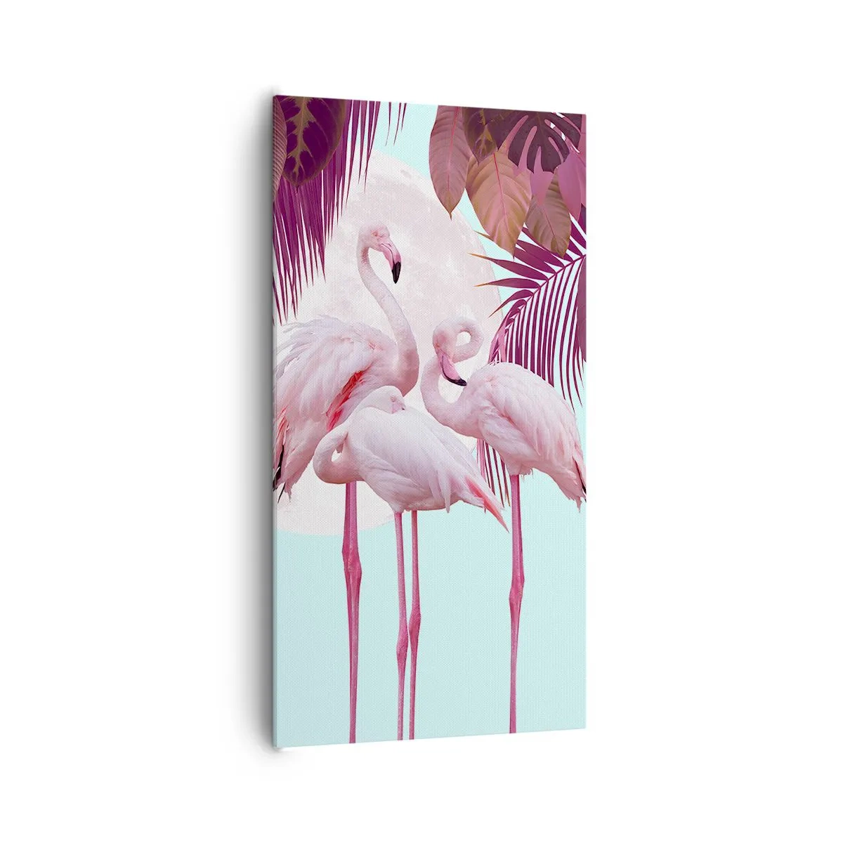 Canvastavla - Bild på duk - De tre fågelgracena - 65x120 cm