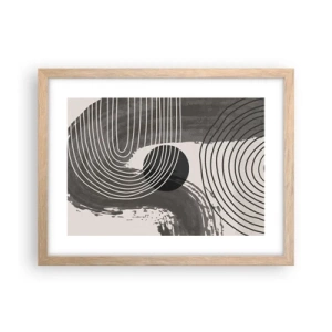 Affisch i ram av ljusek - Ovalen vinner - 40x30 cm