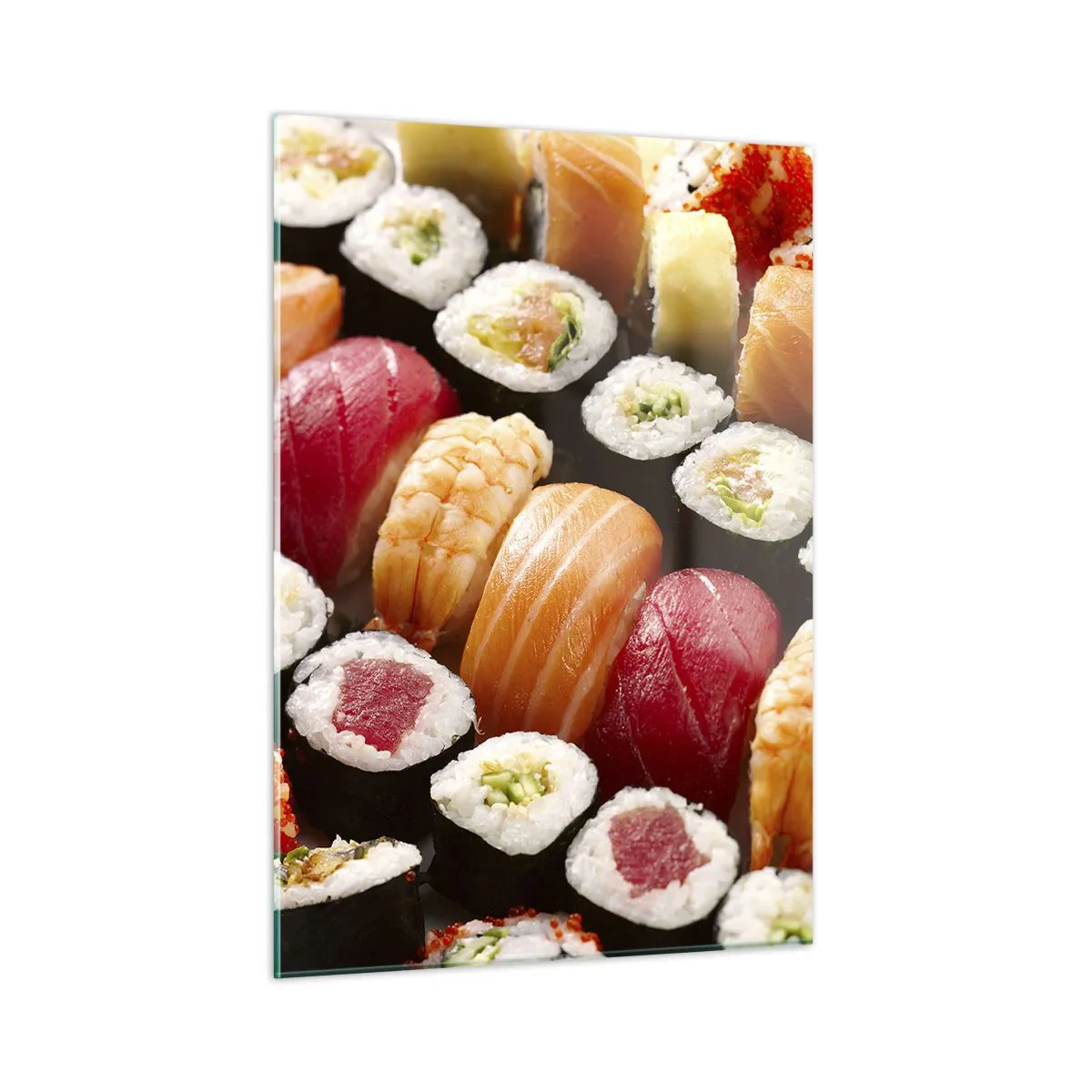 Glastavla - Bild på glas - Asiens färger och smaker - 50x70 cm
