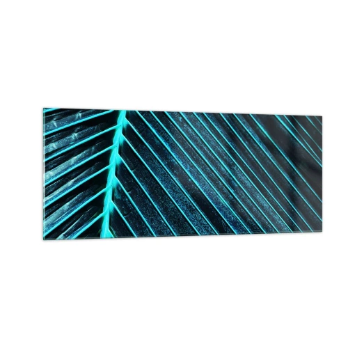 Glastavla - Bild på glas - Grön textur - 100x40 cm