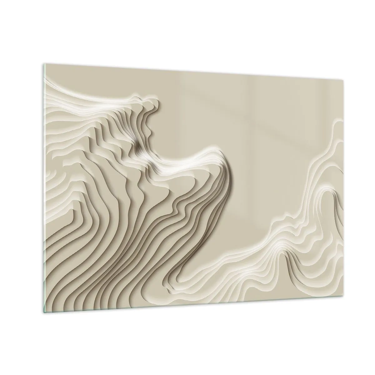 Glastavla - Bild på glas - Konstens topografi - 100x70 cm