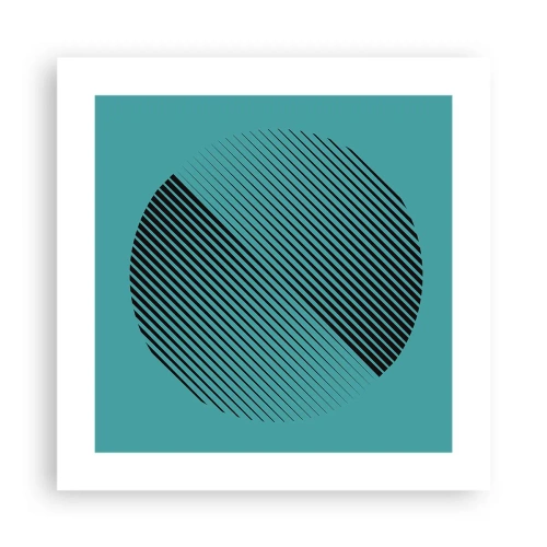 Affisch - Cirkeln - en geometrisk variation - 40x40 cm