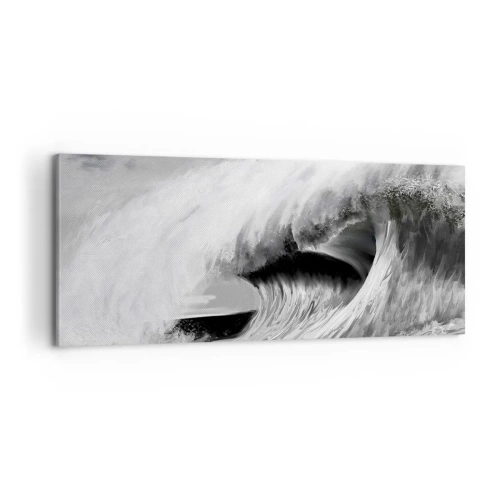 Canvastavla - Bild på duk - Havets ilska - 100x40 cm