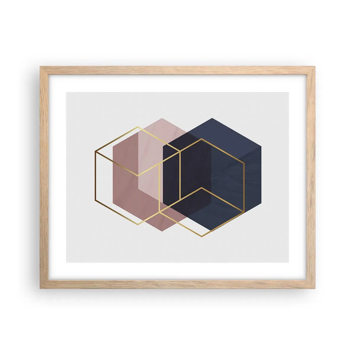 Affisch i ram av ljusek - Enkelhetens styrka - 50x40 cm