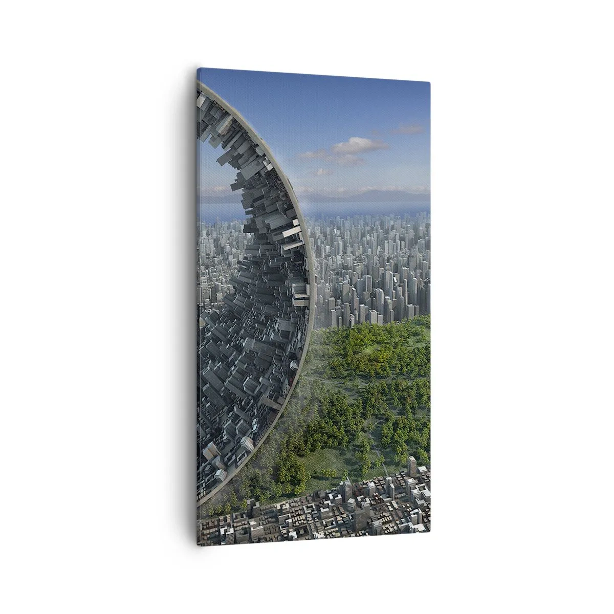 Canvastavla - Bild på duk - Naturen är evig - 55x100 cm