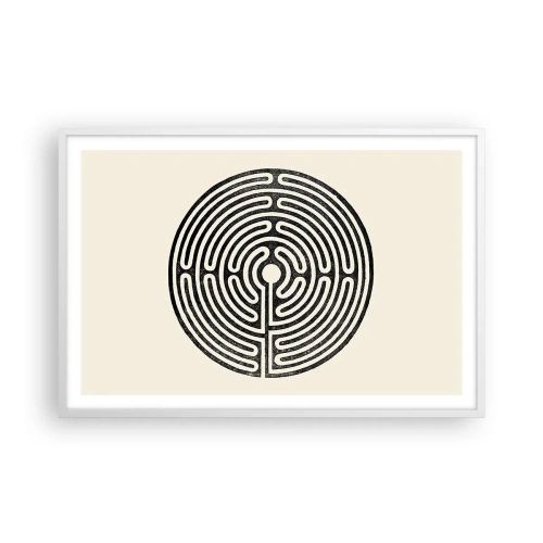 Affisch i vit ram - Mystisk ordning - 91x61 cm