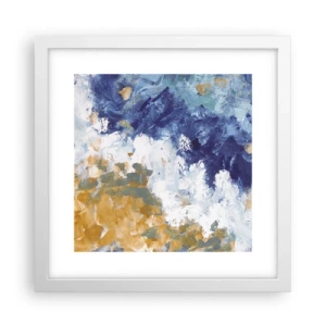 Affisch i vit ram - Elementens dans - 30x30 cm