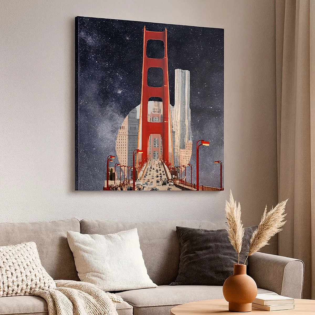 Canvastavla - Bild på duk - Alltid i centrum - 30x30 cm