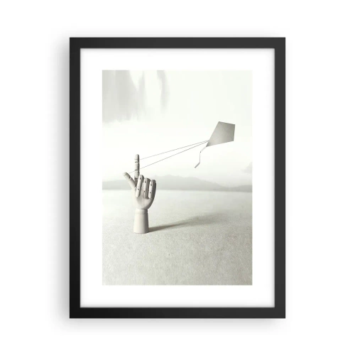 Affisch i svart ram - Test av styrka - 30x40 cm