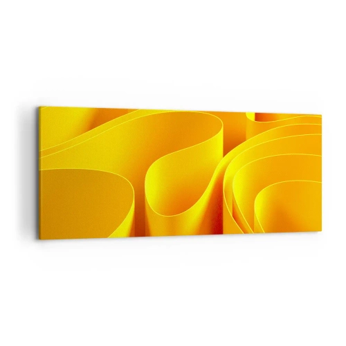 Canvastavla - Bild på duk - Som solens vågor - 120x50 cm