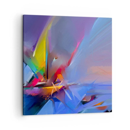 Canvastavla - Bild på duk - Snabb som en fågel - 60x60 cm