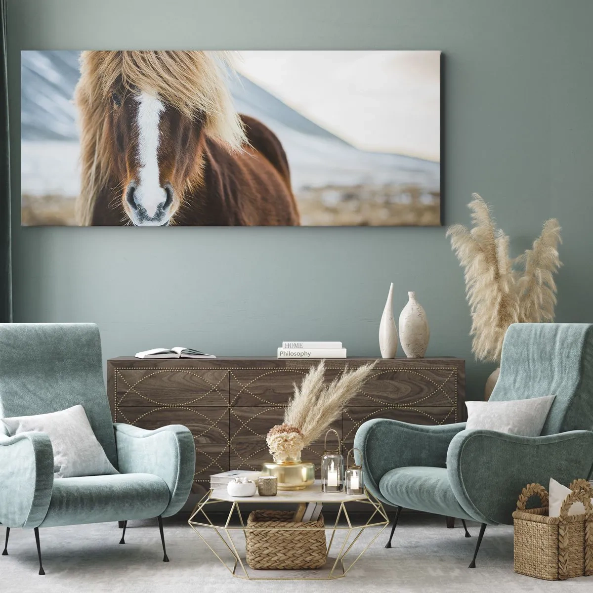 Canvastavla - Bild på duk - Känner du friheten? - 100x40 cm