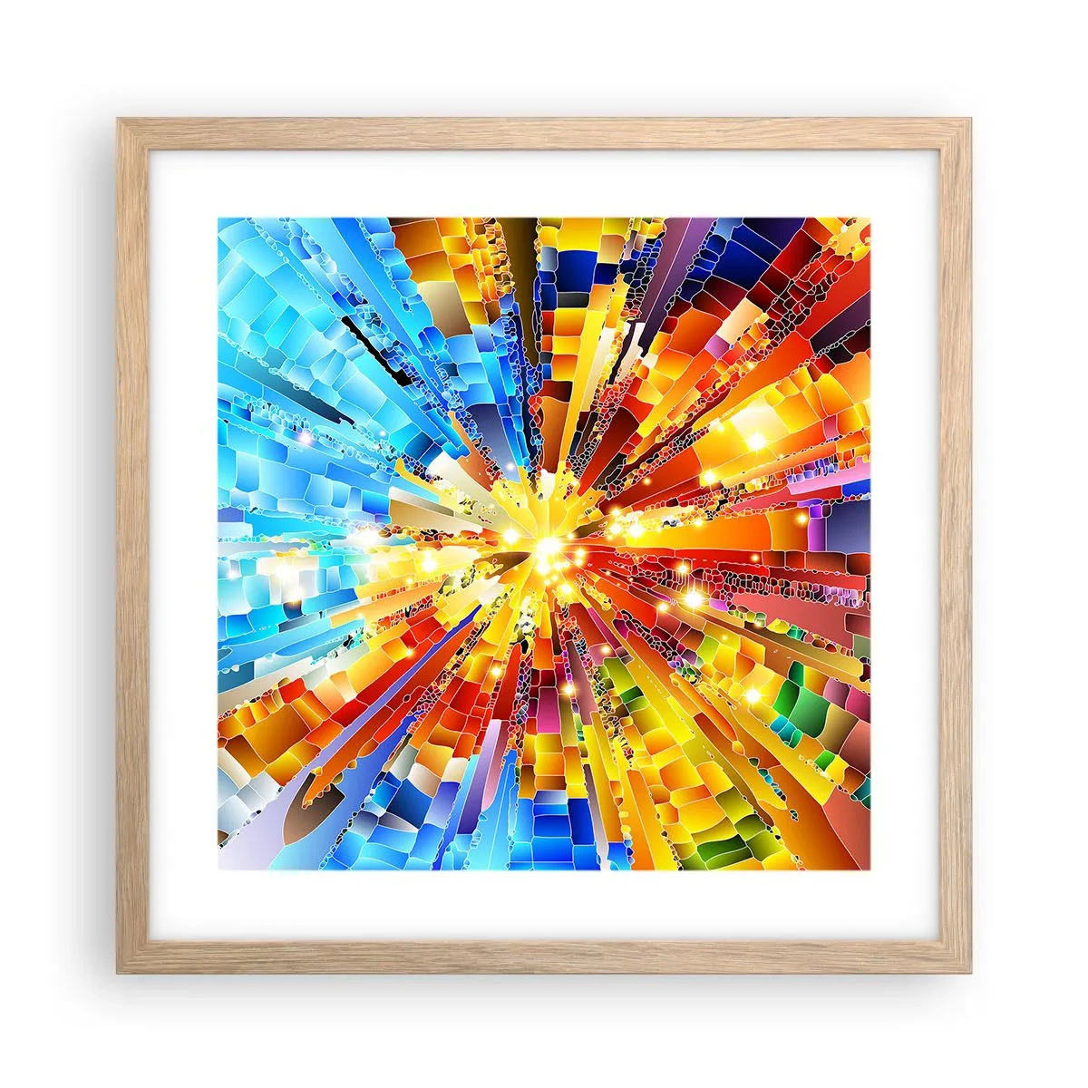 Affisch i ram av ljusek - In medias res - 40x40 cm