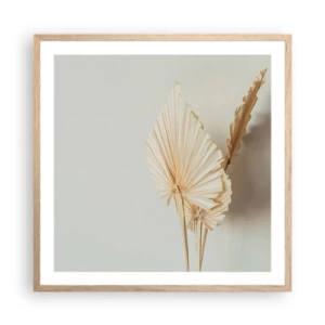 Affisch i ram av ljusek - När du behöver stillhet - 60x60 cm