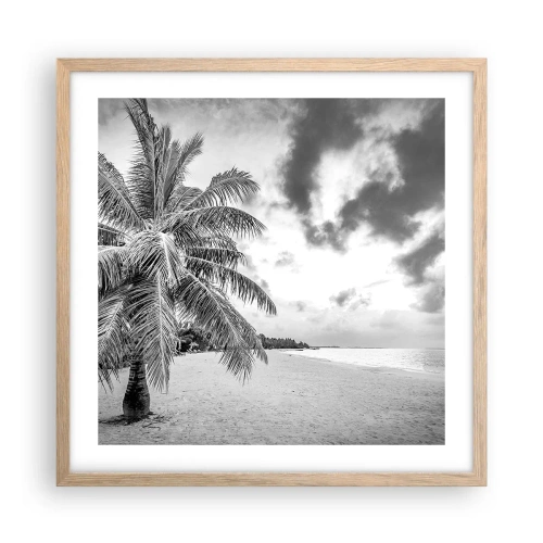 Affisch i ram av ljusek - När du längtar efter ensamheten... - 50x50 cm