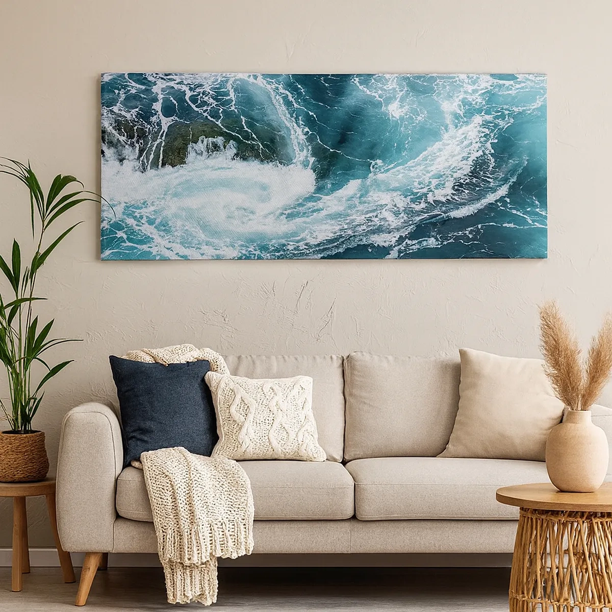 Canvastavla - Bild på duk - Porten till jordens inre - 30x30 cm