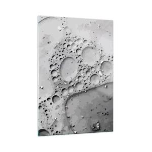 Glastavla - Bild på glas - Spår efter skum - 50x70 cm