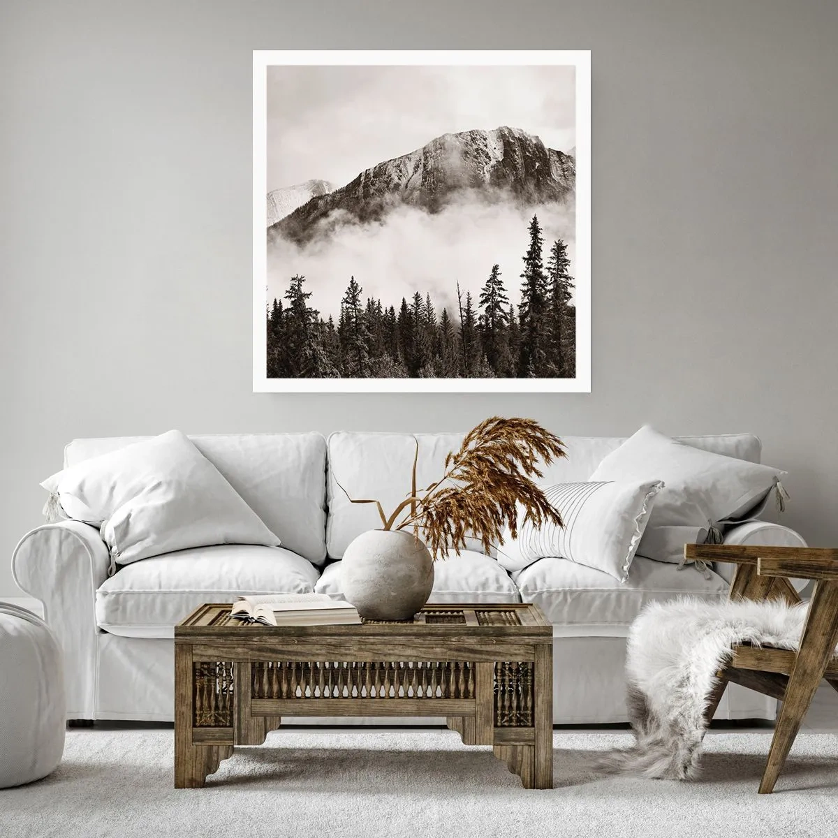 Affisch - Granithärskare - 40x40 cm